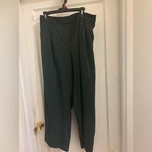 C By One Pants - Black with thin white stripes, size large - Brand New!